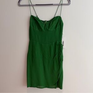 Reformation Saoirse Dress Kelly Green - Size 0